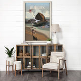 Oregon Go USA (XL) by Mercana Studio a Hand Embellished Decograph Framed Art Print under Glass from Mercana - Luna Furniture