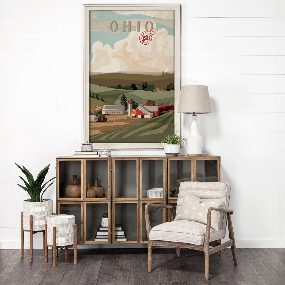 Ohio Go USA (XL) by Mercana Studio a Hand Embellished Decograph Framed Art Print under Glass from Mercana - Luna Furniture