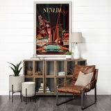 Nevada Go USA (XL) by Mercana Studio a Hand Embelished Decograph Framed Art Print under Glass from Mercana - Luna Furniture