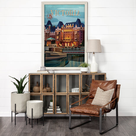 Victoria Go Canada (XL) by Mercana Studio a Hand Embellished Decograph Framed Art Print under Glass from Mercana - Luna Furniture