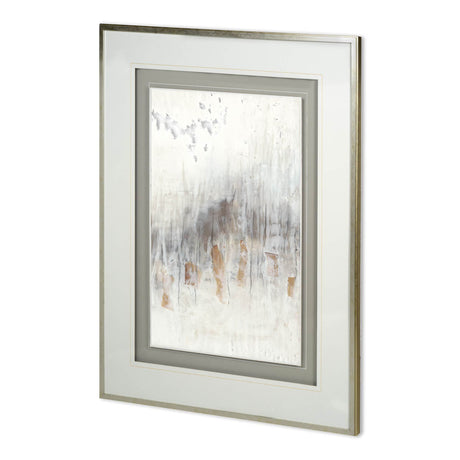 Custom Neutral Wave II by Jennifer Goldberger a Hand Embellished Textured Framed Art Print from Mercana - Luna Furniture