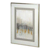 Custom Neutral Wave I by Jennifer Goldberger a Hand Embellished Textured Framed Art Print from Mercana - Luna Furniture