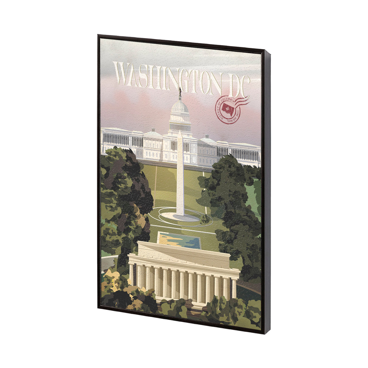 Washington DC Go USA (SM) by Mercana Studio a Hand Embellished Decograph Framed Art Print from Mercana - Luna Furniture