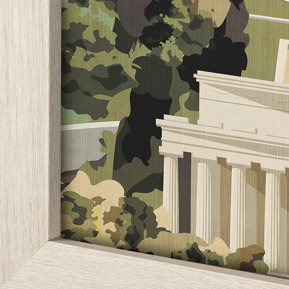 Washington DC Go USA (L) by Mercana Studio a Hand Embellished Decograph Framed Art Print from Mercana - Luna Furniture