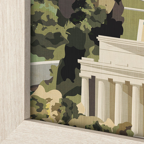 Washington DC Go USA (L) by Mercana Studio a Hand Embellished Decograph Framed Art Print from Mercana - Luna Furniture