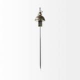Tazb 13L x 11W x 62H Gold Metal Conical Shade Wall Sconce from Mercana - Luna Furniture