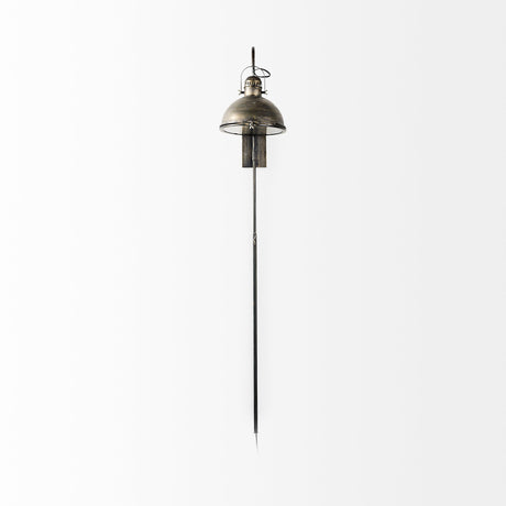Tazb 13L x 11W x 62H Gold Metal Conical Shade Wall Sconce from Mercana - Luna Furniture