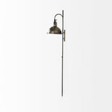 Tazb 13L x 11W x 62H Gold Metal Conical Shade Wall Sconce from Mercana - Luna Furniture