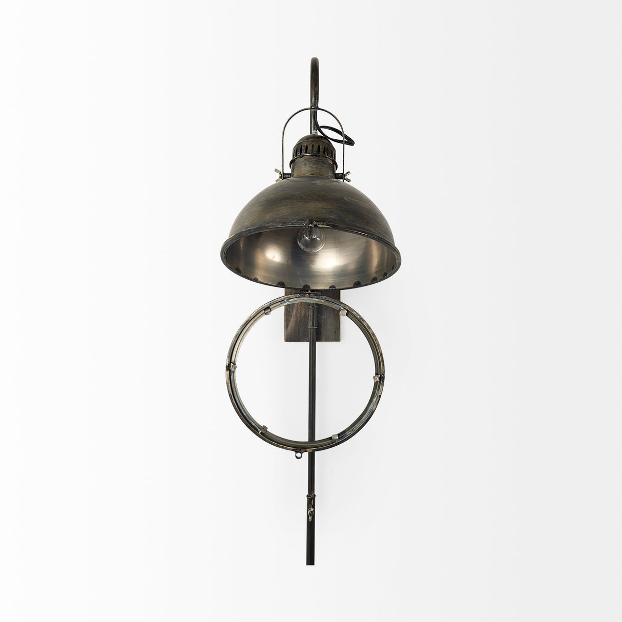 Tazb 13L x 11W x 62H Gold Metal Conical Shade Wall Sconce from Mercana - Luna Furniture