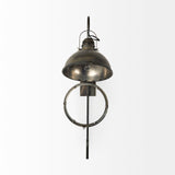 Tazb 13L x 11W x 62H Gold Metal Conical Shade Wall Sconce from Mercana - Luna Furniture