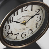 Taxz Metallic Brown Metal Hanging Table Clock from Mercana - Luna Furniture