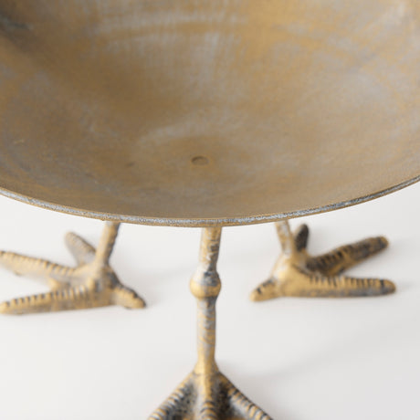 Chadwick II 13L x 13W Gold Metal Webbed Feet Bowl from Mercana - Luna Furniture