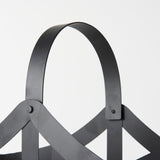 Tyrell (Set of 2) 23L x 11W; 18L x 8W Black Iron Metal Baskets from Mercana - Luna Furniture