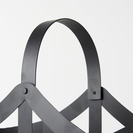 Tyrell (Set of 2) 23L x 11W; 18L x 8W Black Iron Metal Baskets from Mercana - Luna Furniture