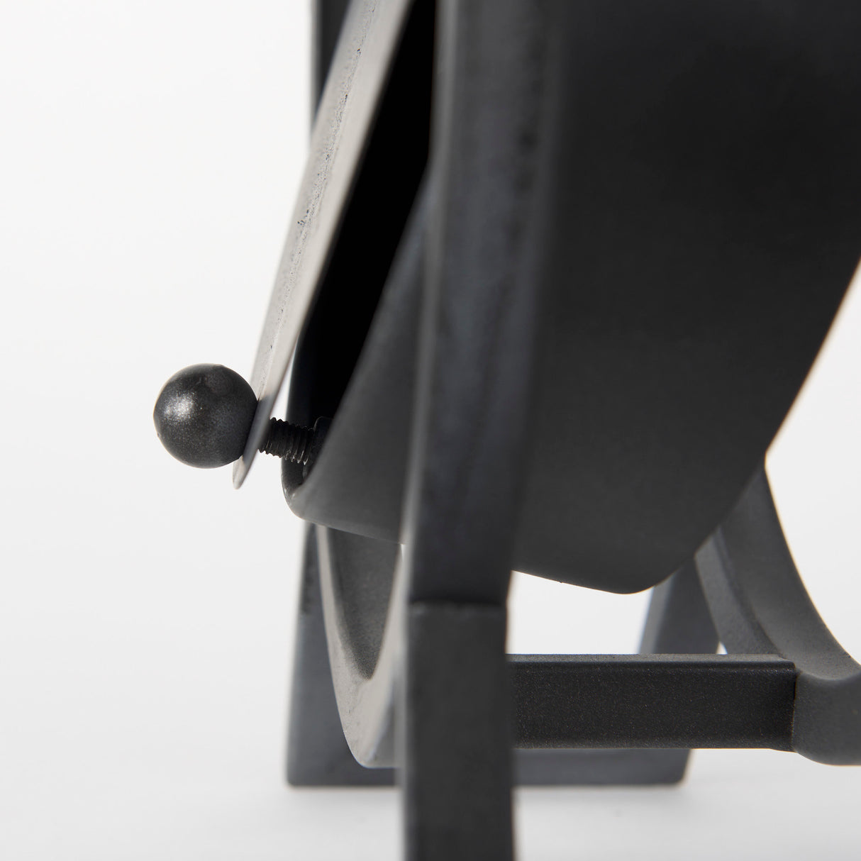 Gaston Gray Metal Circular Table Clock from Mercana - Luna Furniture