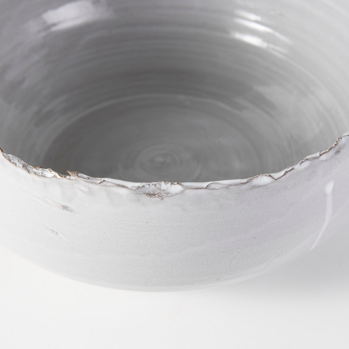 Larsen 13L x 13W White Ceramic Large Decorative Bowl from Mercana - Luna Furniture