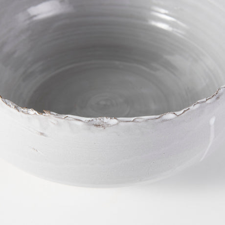 Larsen 13L x 13W White Ceramic Large Decorative Bowl from Mercana - Luna Furniture