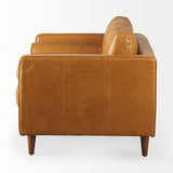 Svend 65.0L x 38.0W x 34.0H Tan Leather Love Seat Sofa from Mercana - Luna Furniture