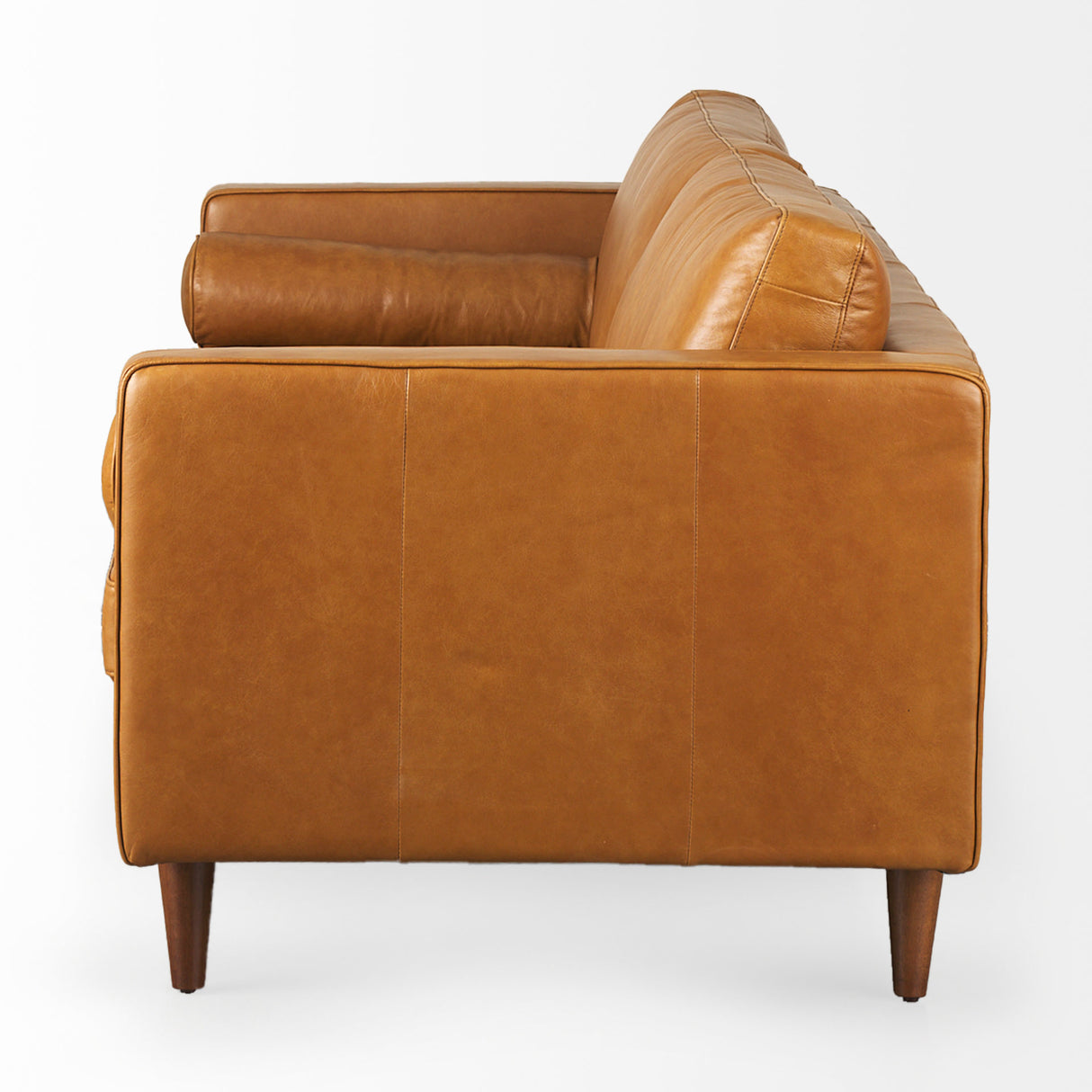 Svend 88.0L x 38.0W x 34.0H Tan Leather Sofa from Mercana - Luna Furniture