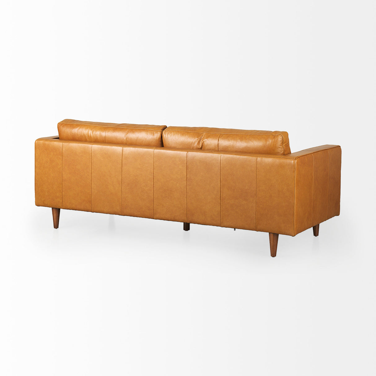 Svend 88.0L x 38.0W x 34.0H Tan Leather Sofa from Mercana - Luna Furniture