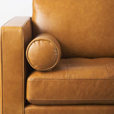 Svend 88.0L x 38.0W x 34.0H Tan Leather Sofa from Mercana - Luna Furniture