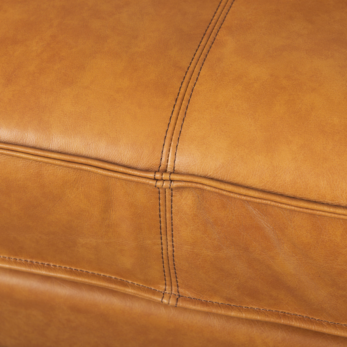 D'Arcy 111"L x 70"D x 33"H Tan Leather Left Chaise Sectional from Mercana - Luna Furniture