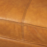 D'Arcy 111"L x 70"D x 33"H Tan Leather Left Chaise Sectional from Mercana - Luna Furniture