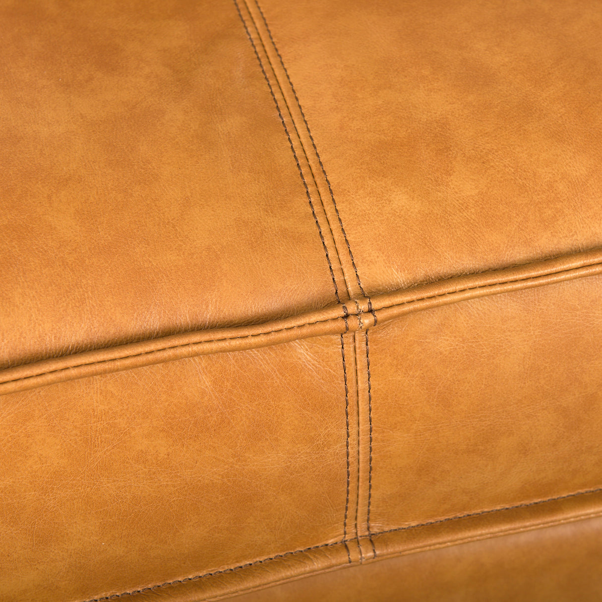D'Arcy 111"L x 70"D x 33"H Tan Leather Right Chaise Sectional from Mercana - Luna Furniture