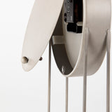 Aurus Matte Gray Metal Table Clock from Mercana - Luna Furniture