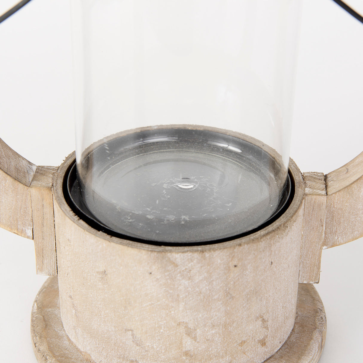 Zain II Large Brown Wooden Vintage Inspired Candle Holder Lantern from Mercana - Luna Furniture