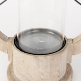 Zain II Large Brown Wooden Vintage Inspired Candle Holder Lantern from Mercana - Luna Furniture