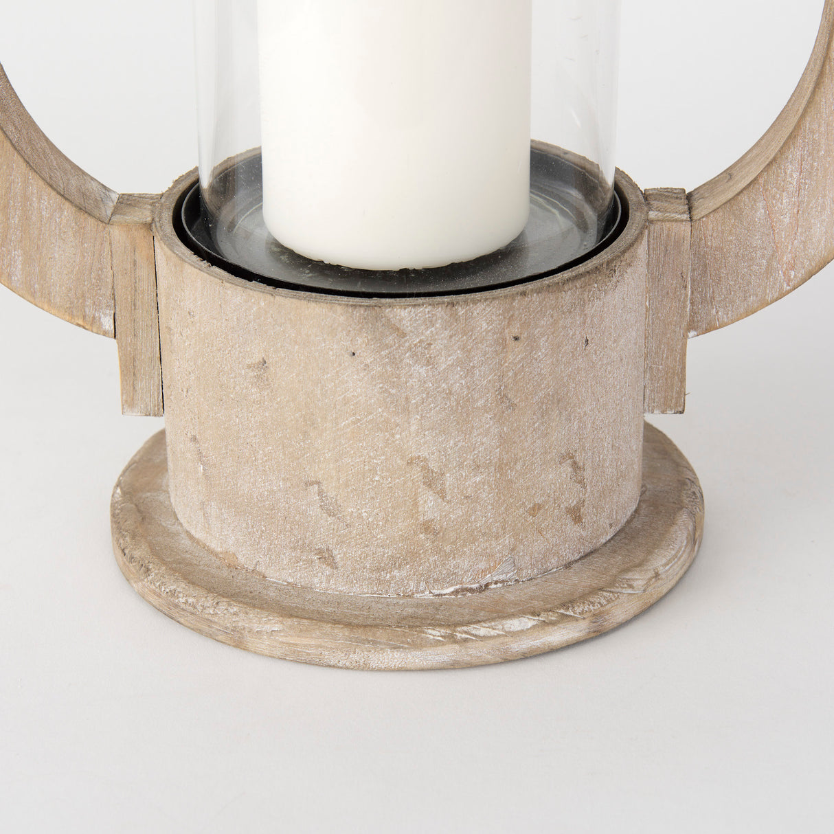 Zain II Large Brown Wooden Vintage Inspired Candle Holder Lantern from Mercana - Luna Furniture