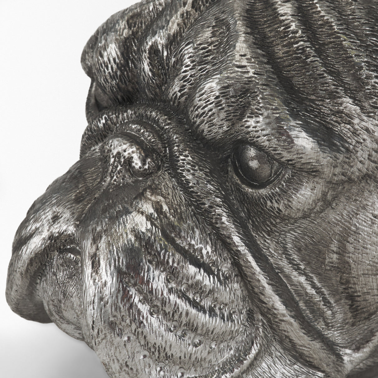 Bruno (Set of 2) 5L x 5W Silver American Bulldog Bookends from Mercana - Luna Furniture