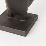 Taurus III (Set of 2) 9L x 4W Black Cast Aluminum Bull Bookends from Mercana - Luna Furniture