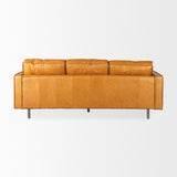 D'Arcy 88.0L x 37.0W x 34.0H Tan Leather Sofa from Mercana - Luna Furniture