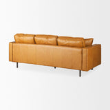 D'Arcy 88.0L x 37.0W x 34.0H Tan Leather Sofa from Mercana - Luna Furniture
