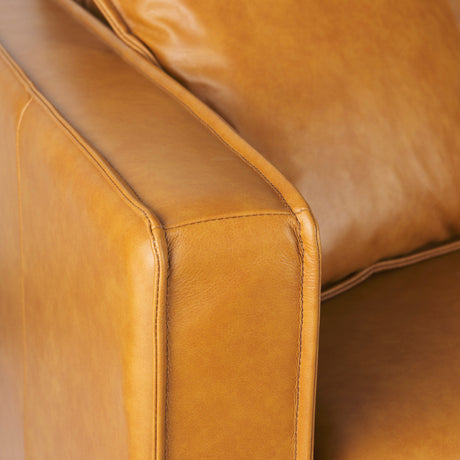 D'Arcy 88.0L x 37.0W x 34.0H Tan Leather Sofa from Mercana - Luna Furniture