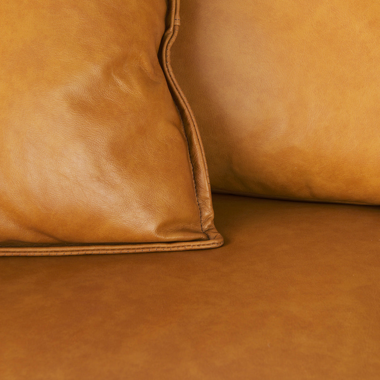 D'Arcy 88.0L x 37.0W x 34.0H Tan Leather Sofa from Mercana - Luna Furniture