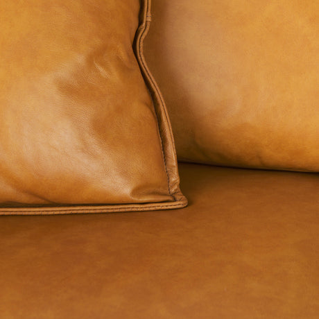 D'Arcy 88.0L x 37.0W x 34.0H Tan Leather Sofa from Mercana - Luna Furniture
