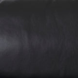 Svend 88.0L x 38.0W x 34.0H Black Leather Sofa from Mercana - Luna Furniture