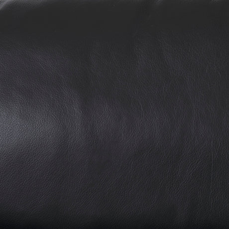 Svend 88.0L x 38.0W x 34.0H Black Leather Sofa from Mercana - Luna Furniture