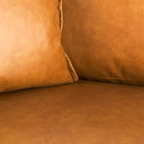 D'Arcy 65.0L x 37.0W x 34.0H Tan Leather Love Seat from Mercana - Luna Furniture