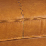 D'Arcy 65.0L x 37.0W x 34.0H Tan Leather Love Seat from Mercana - Luna Furniture