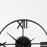 Oris Black Metal/Wood Open Frame Table Clock from Mercana - Luna Furniture