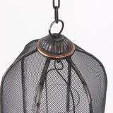 Jutland Set of Three Black Metal Bird Cage Candle Holder Lanterns from Mercana - Luna Furniture