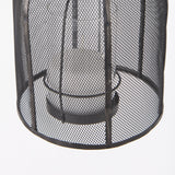 Jutland Set of Three Black Metal Bird Cage Candle Holder Lanterns from Mercana - Luna Furniture