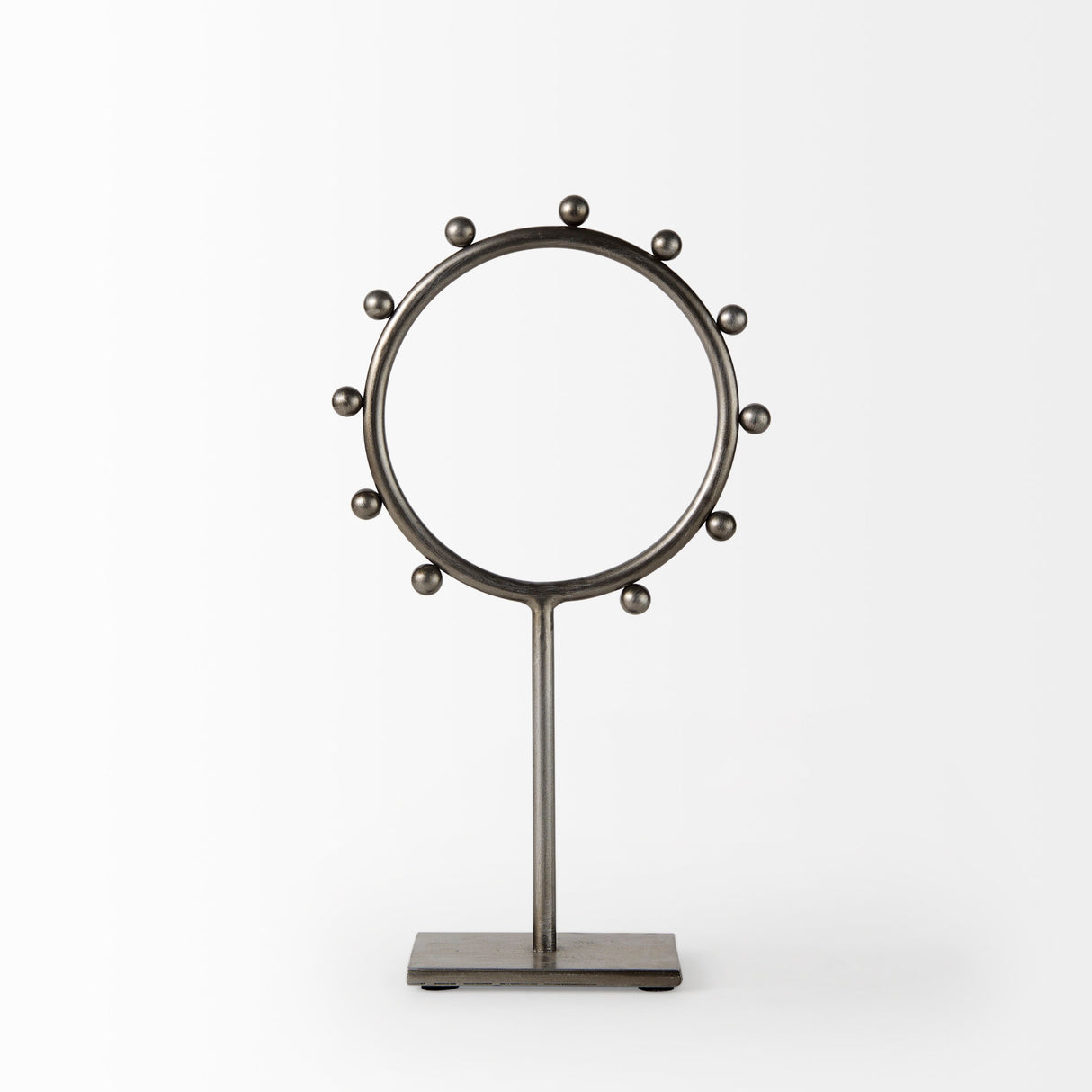 Elio 7.5L x 3.0W x 13.2H Small Studded hoop object from Mercana - Luna Furniture