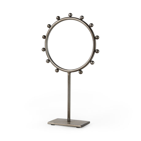 Elio 8.3L x 3.0W x 15.0H Large Studded Hoop Object from Mercana - Luna Furniture