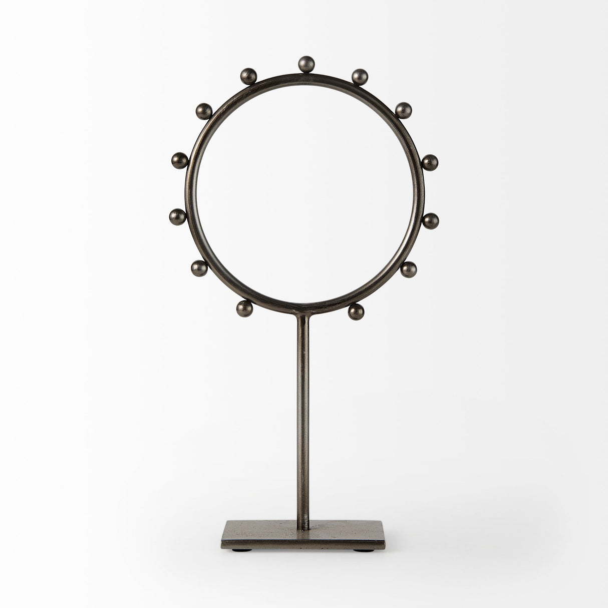 Elio 8.3L x 3.0W x 15.0H Large Studded Hoop Object from Mercana - Luna Furniture