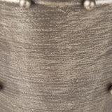 Elio 9.1H Small Champagne Metal W/Studs Vase from Mercana - Luna Furniture